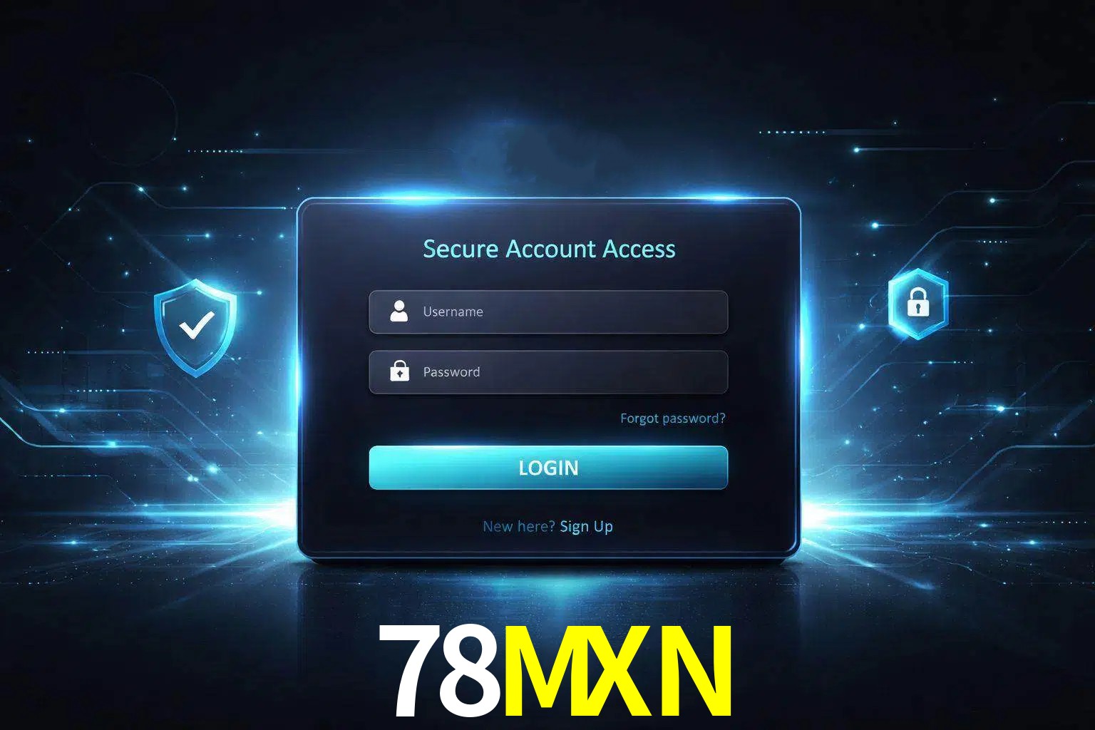 Pantalla de inicio de sesión de cuenta 78MXN para usuarios en México